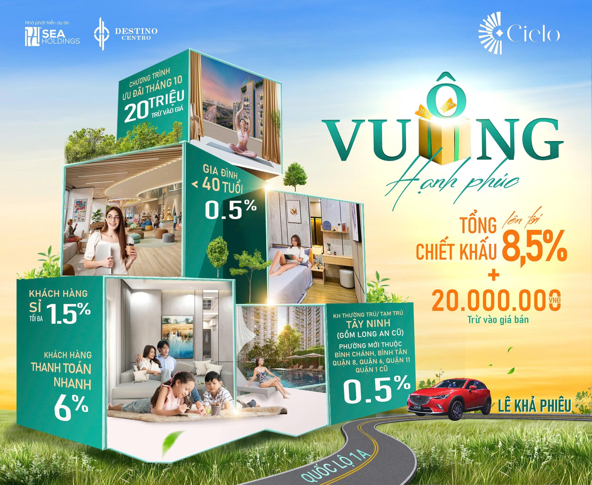 Banner Căn hộ chung cư Cielo Destino Centro Bến Lức Long An