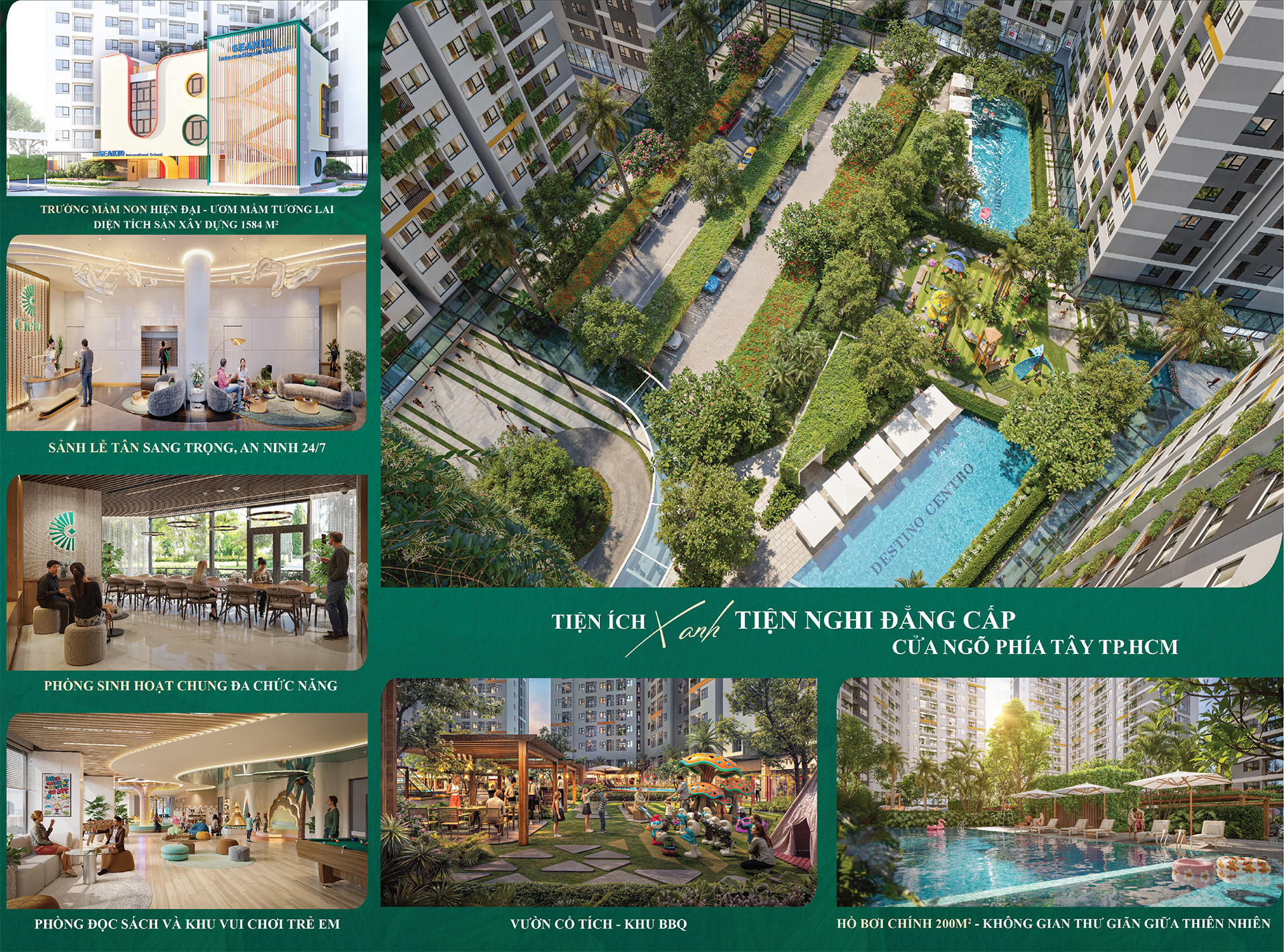 tiện ích Destino Centro tháp Cielo t1a