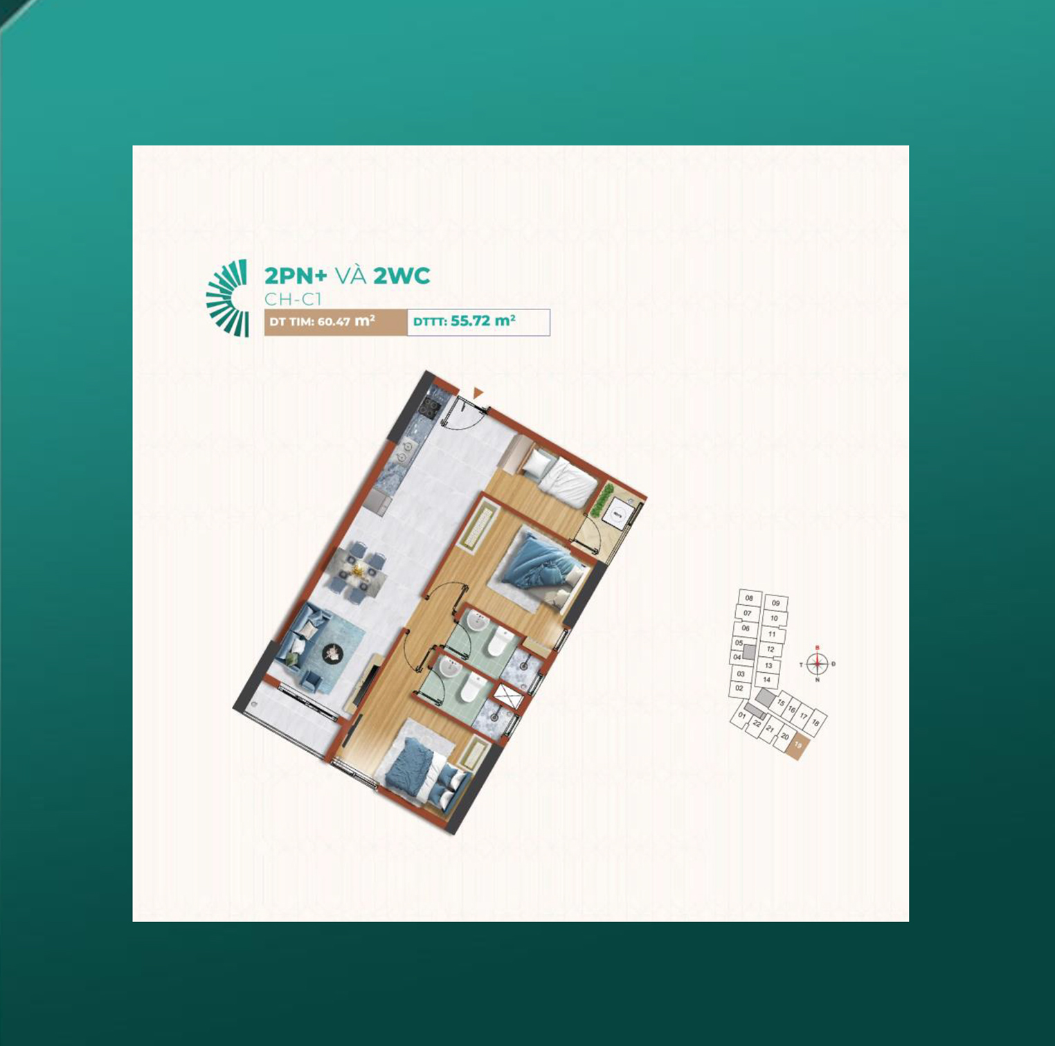 THIẾT KẾ DESTELLO 2PN+