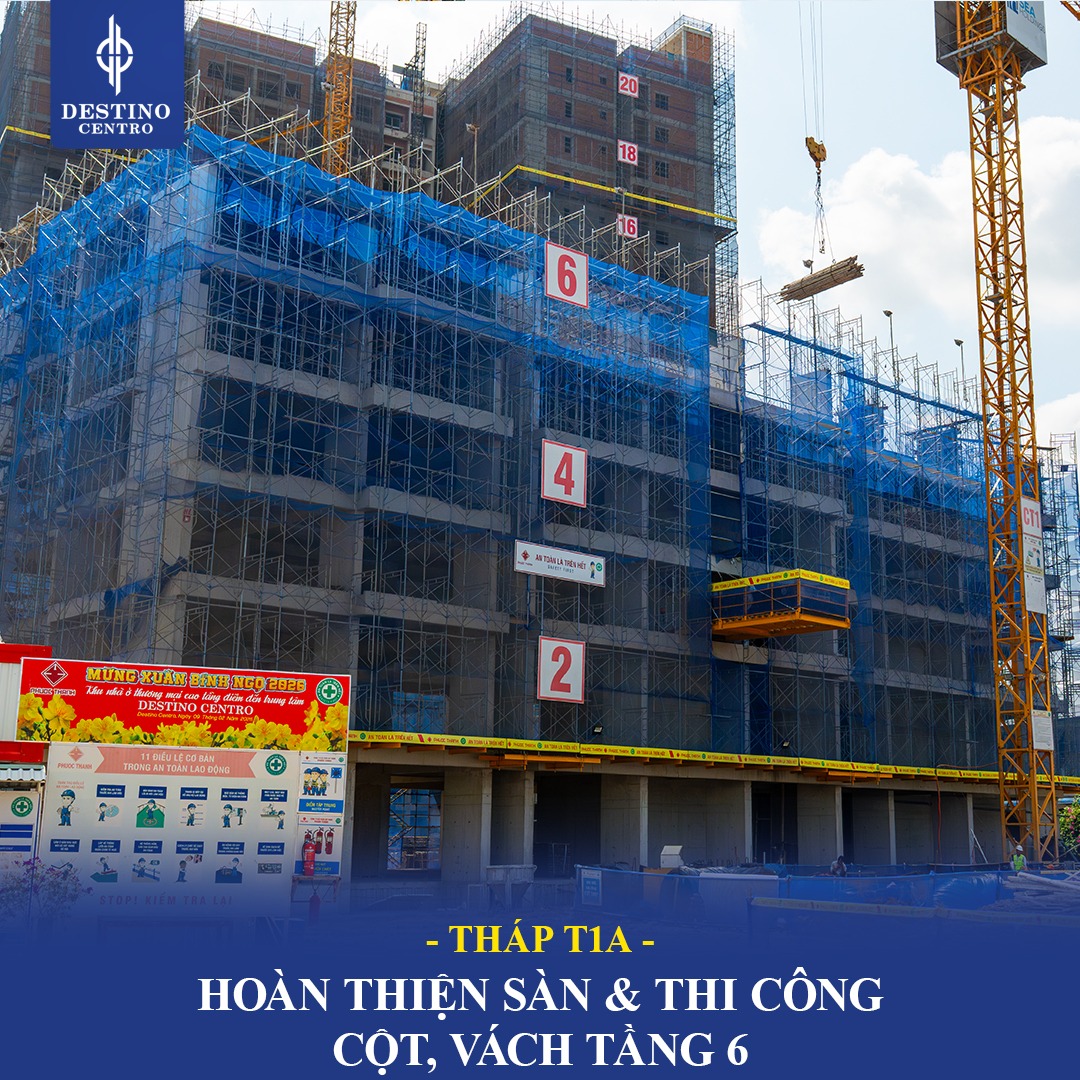 tiến độ hạ tầng Destino Centro tháng 02/2026