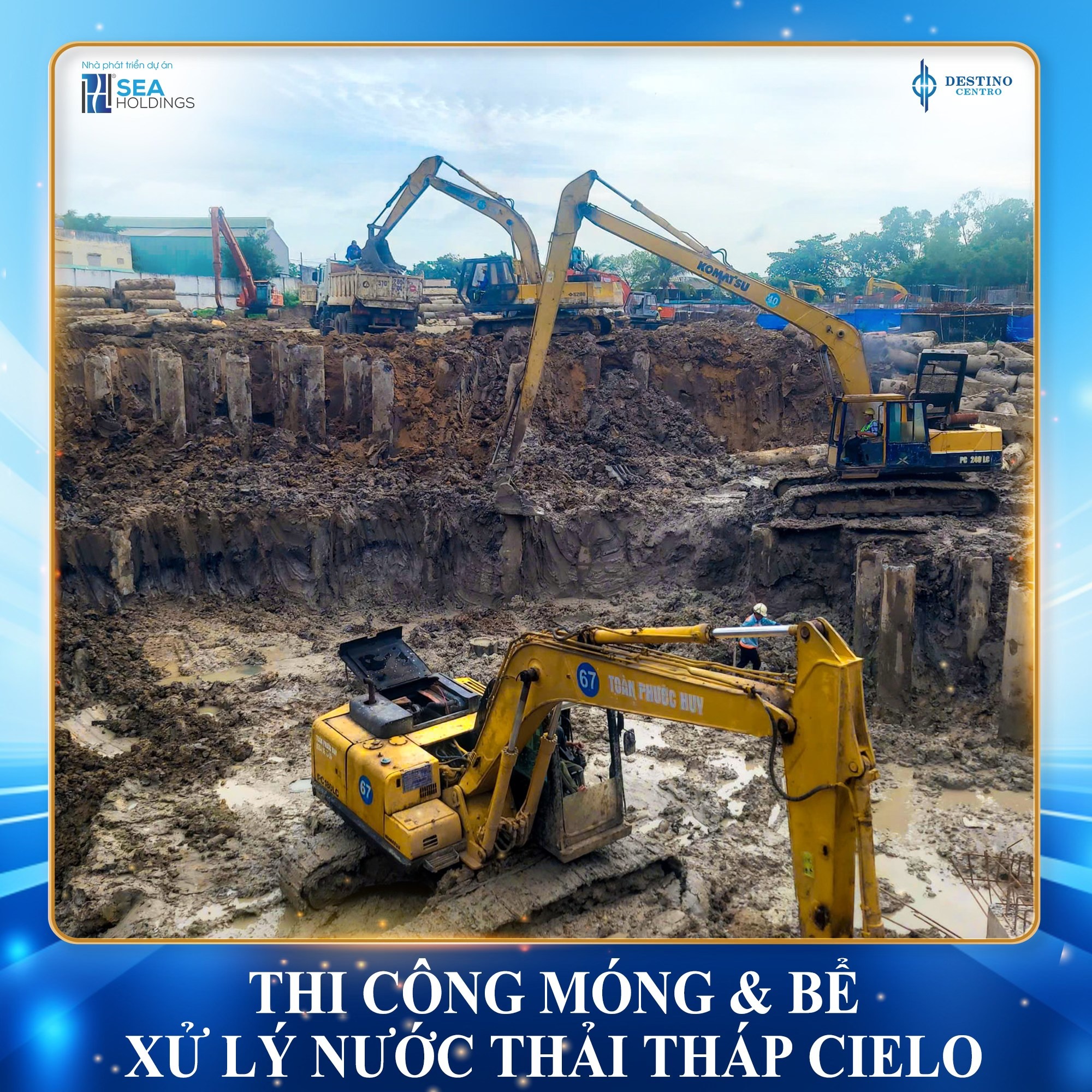 tiến độ thi công tháng 8 dự án Destino Centro